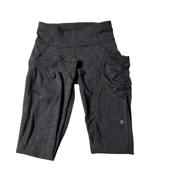 Lululemon Rain-On Train-On Tights 28” (Flawed, See Photos) Grey Size 6 - Picture 1 of 11